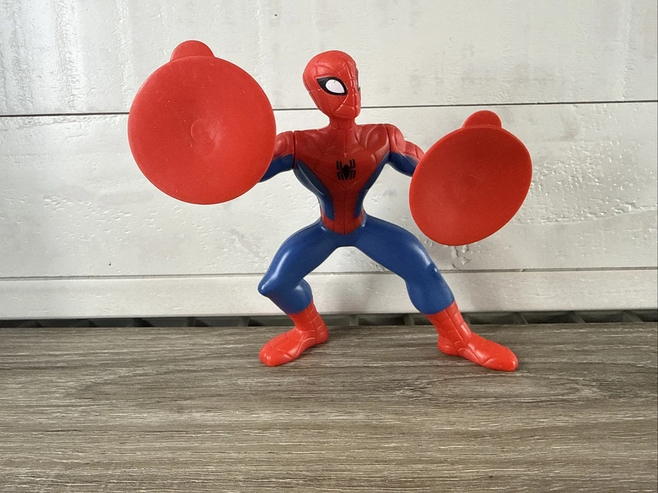Spectacular Spider Man McDonalds Suction Cup Figure Quick FREE Shipping - Image 1 of 2