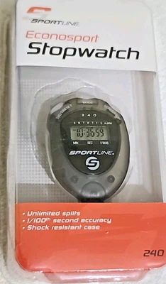 Sportline Econosport 240 Stopwatch NEW Sealed Sports Track Running Racing Timing - Image 1 of 2