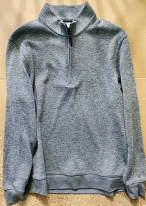 Nike Golf Dri-FIT 1/2 Zip Mens L Knit Midweight Pullover Blue - Picture 1 of 4