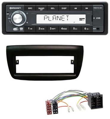Continental MP3 AUX USB DAB 1DIN Autoradio für Fiat Doblo 12-15 Opel Combo 10-15 - Bild 1 von 4