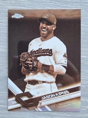JASON KIPNIS SEPIA REFRACTOR 2017 TOPPS CHROME INDIANS - Image 1 of 2