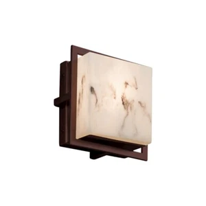 Justice Design LED LumenAria Avalon Square In/Out Sconce, Bronze-FAL-7561W-DBRZ - Picture 1 of 1