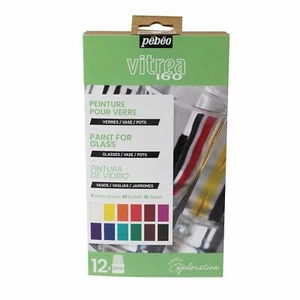 Pebeo Vitrea 160 Glass Paint Explorer Set 12 x 20ml - Picture 1 of 5