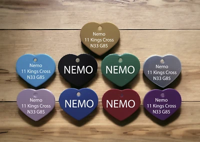 Personalised Dog Tags Pet Tags Engraved ID Identification Collar Tag Bone Cat - Image 1 of 4