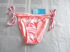 BNWT Bikini bottoms UK size 8 New Look pink white striped - Picture 1 of 2