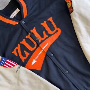 Zulu Cannibal Giants Negro League Jacket Varsity Letterman Men's 4XL Black - Picture 1 of 11