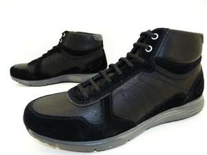 Botines Geox Respira Dynamic botas hombre zapatos cuero talla 46 negro - Imagen 1 de 10