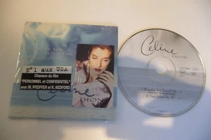 CELINE DION CD 2 TITRES POCHETTE CARTONNEE. CARDSLEEVE. BECAUSE YOU LOVED ME. - Imagen 1 de 2