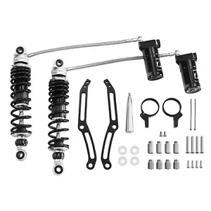 Remote Reservoir Rear Suspensions Shocks Fit For Harley Electra Road Glide 14-24 - Bild 1 von 20