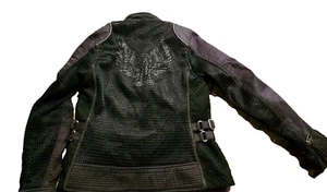 HARLEY-DAVIDSON WOMEN'S #1 RIDING JACKET WATERPROOF WINGED MESH ARMOR 97204-17VW - Picture 1 of 16