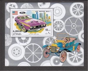 Ajman Briefmarken Block Mustang - Bild 1 von 1