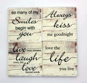 SET OF FOUR RUSTIC COUNTRY MAGNETS BRAND NEW FREE SHIPPING - Picture 1 of 5