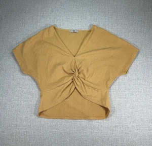 Zara Top Adult Small Orange Sleeveless Blouse Summer Tee Womens - Picture 1 of 5