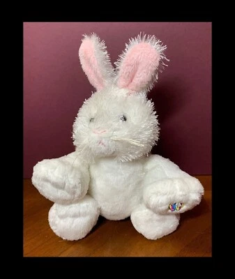 GANZ WEBKINZ WHITE RABBIT PLUSH/STUFFED ANIMAL HM078 NO CODE - Image 1 of 4