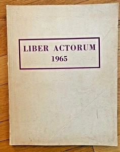 ANUARIO de la escuela latina de Boston 1965 Liber Actorum Paul Rajcok Wilfred O'Leary de colección - Imagen 1 de 10