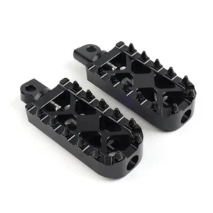 1 Pair Foot Pegs Floorboard MX Style Pedals For Harley Touring Softail Dyna - Picture 1 of 8