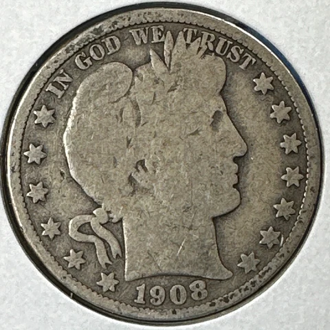 1908-O 50C Barber Half Dollar (75116) Cover