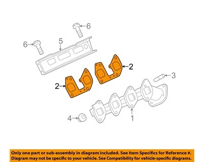 Junta colector de escape Super Duty Ford OEM 10-22 E-350 BC3Z9448B Foto 1 de 2