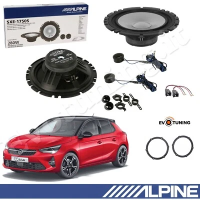 Kit 4 Casse Altoparlanti Alpine Anteriori Woofer+Tweeter per Opel Corsa F 2019> - Immagine 1 di 4