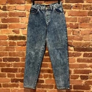Sasson Acid Wash Jeans Ankle Zipper 12 Vintage - Picture 1 of 10