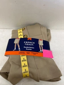 French Toast Brand Size S (6/6X) Girls Skort With Marbled Buttons 2Pack New - Picture 1 of 2