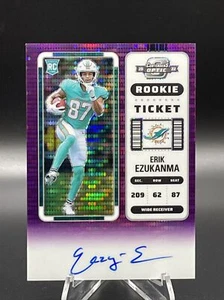 Erik Ezukanma 2022 Contenders Optic PURPLE PULSAR Rookie Ticket RPS Auto #d /21 - Picture 1 of 2