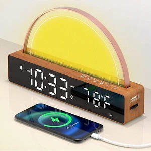 AFEXOA Sunrise Alarm Clock, Wake up Light with Sunrise Simulation, White Noise - Picture 1 of 8