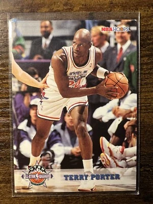 1993-94 NBA Hoops Basketball # 278 Terry Porter All Star - Image 1 of 2