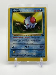 Extremely Rare OffCenter Error WotC Pokemon Tentacool 56/62 Fossil - Picture 1 of 2