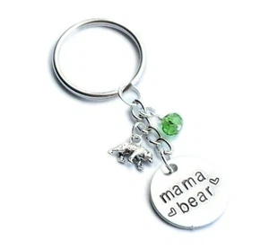 Mama Bear Keychain, Mother's Day, Gift for Mom, Baby Shower, New Mom - Picture 1 of 3