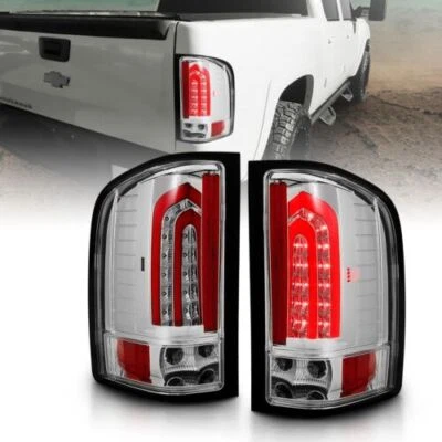 Anzo 321341 LED Taillights G4 All Chrome for 07-13 Silverado 1500 2500HD 3500HD - Image 1 of 4