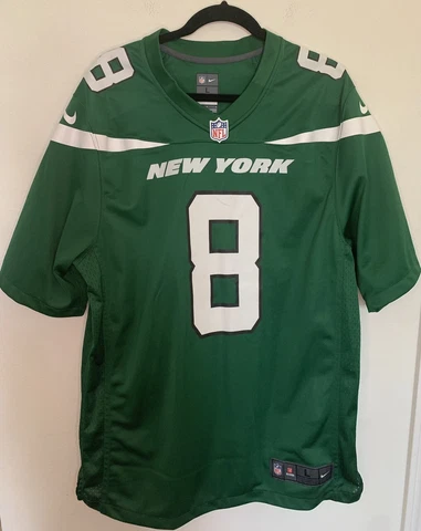 Green New York Jets Elijah Moore Men’s Jersey Large Cover