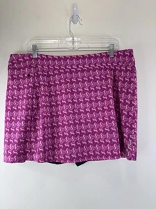 LL Bean Skort Rosa Geometrisches Muster Damen Nylon Größe XL 36x15 - Bild 1 von 8