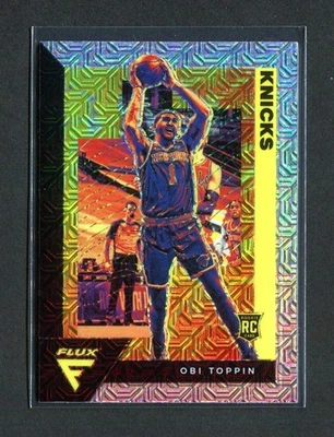 2020-21 Panini Flux - #206 Obi Toppin [Silver Mojo Prizm] Rookie Card RC - Image 1 of 2