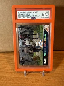Topps Star Wars 2018 Archives Arriving On Takodana 1/1 BB-8 Auto Brian Herring - Picture 1 of 3
