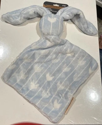 Mantas Beyond Blue Bunny Arrow Cabeza de felpa Lovey Manta de seguridad Peluche Foto 1 de 4