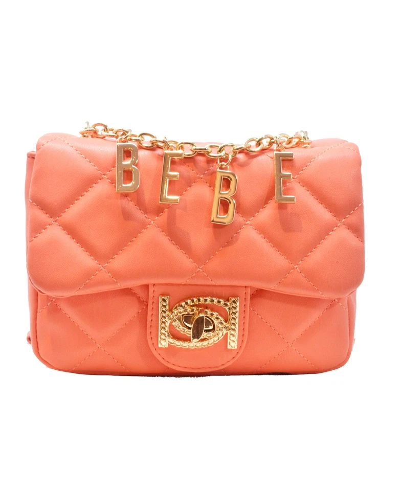 Bebe Wyatt Shoulder Bag In Salmon Chain Strap Crossbody Purse
