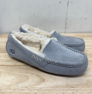 Zapatillas de piel de gamuza gris claro UGG Ansley para mujer talla 9 *NUEVAS- - Imagen 1 de 6