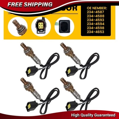 4PCS Upstream & Downstream Oxygen Sensor O2 Sensor For 2001-2018 Jeep Wrangler - Image 1 of 4