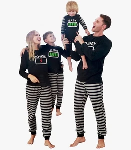 Schlafanzug Weihnachten Pyjama Set Langarm Oberteile Xmas Pyjama Gr. L - Bild 1 von 5