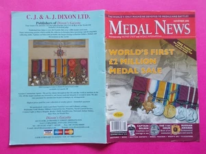 Revista Medal News - Noviembre 2006 - Medallas de guerra / Historias / Batallas / Militares - Imagen 1 de 7