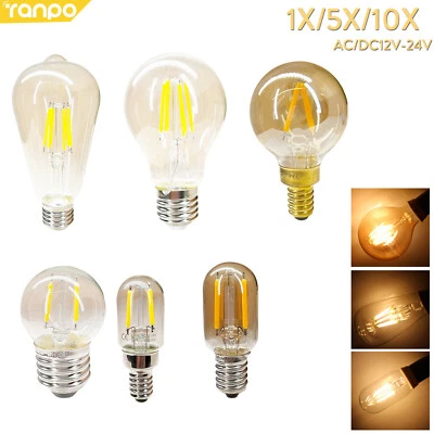 E27 E14 Led Filament Light Bulb Brightness Home Decorative Replace Neutral Shell - Image 1 of 4