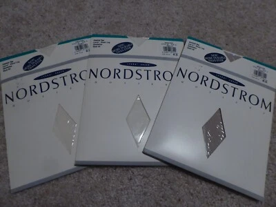 3 Pr Nordstrom Pantyhose Size A  Control Top Sheer, Seashell, Vanilla & Coconut - Image 1 of 2