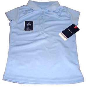 NWT - IZOD Girls XXS (4/5) LIGHT BLUE  Polo Shirt - Approved Scholwear - Picture 1 of 1