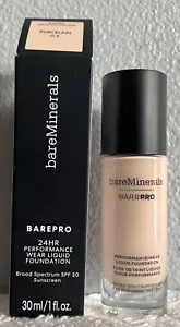 bareMinerals BAREPRO Performance Wear Liquid Foundation-SPF 20-PORCELAIN 0.5-New - Picture 1 of 4