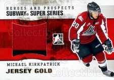 2009-10 ITG Heroes and Prospects Subway Jersey Gold #11 Michael Kirkpatrick