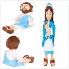 Soft Stuffed Christ Virgin Mary Holding Baby Religious Jesus Plush Doll