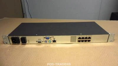 HP 336044-B21 1x8-Port CAT5 KVM Server Console Switch 396630-001 INCL RACKEARS - Bild 1 von 3