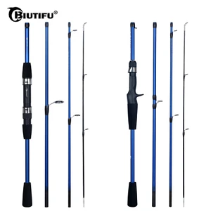 Caña Pesca Baitcasting Spinning Travel Carbono, Mini Pole, Señuelo Ultraligero - Photo 1/16