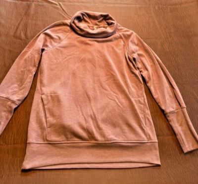 Sudadera para mujer RBX Active polar púrpura, mezcla de algodón polar túnica talla mediana Foto 1 de 3